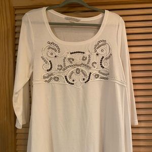 Beaded Embroidered Top